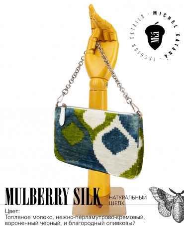 Клатч-конверт-косметичка из Шелка Женский VITA LUDUS EST!_Thiny/S